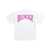 Handgezeichnetes T-Shirt, mittlere Passform „Weiß“ 764235TPVU49601