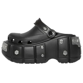 Hardcrocs Slide x Crocs „Nero Silver“ 687398W1S8N1081