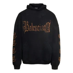 Heavy Metal Baumwoll-Hoodie „Washed Black“ 739024-TOVD8-1055