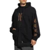 Heavy-Metal-Hoodie mit Reißverschluss „Schwarz“ 744455TOVD81055