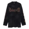 Heavy-Metal-Langarm-T-Shirt in Oversize-Passform „Black Faded“ 739783TOVE11055