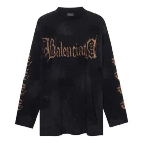 Heavy-Metal-Langarm-T-Shirt in Oversize-Passform „Black Faded“ 739783TOVE11055