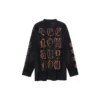 Heavy-Metal-Langarm-T-Shirt in Oversize-Passform „Black Faded“ 739783TOVE11055