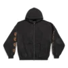 Heavy Metal Oversize-Hoodie mit Reißverschluss „Black Faded“ 744444TOVD91055