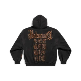 Heavy Metal Oversize-Hoodie mit Reißverschluss „Black Faded“ 744444TOVD91055 Heavy Metal Oversize-Hoodie mit Reißverschluss „Black Faded“ 744444TOVD91055