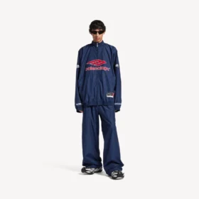 Herren-3B-Fußball-Jacke in neuem Dunkelblau
