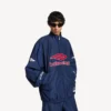 Herren-3B-Fußball-Jacke in neuem Dunkelblau