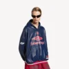Herren-3B-Poloshirt mit Hoodie in Dunkelblau