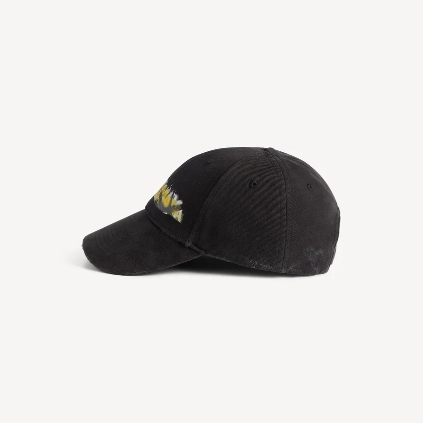Herren-Baseballkappe „Messy Spray“ in Schwarz Herren-Baseballkappe „Messy Spray“ in Schwarz