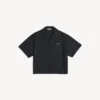 Herren-Bowlinghemd mit kurzen Ärmeln in Schwarz Herren-Bowlinghemd mit kurzen Ärmeln in Schwarz