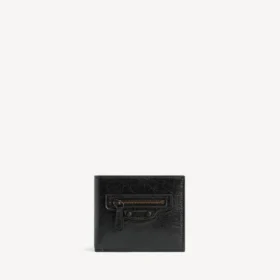 Herren-Brieftasche „Le City“ in quadratischer Faltform in Schwarz