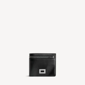 Herren-Brieftasche „Rodeo“ im quadratischen Faltformat in Schwarz
