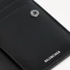 Herren-Brieftasche „Superbusy“ im vertikalen Zweifach-Format in Schwarz