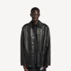 Herren-Carcoat-Jacke in Schwarz