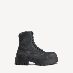 Herren-Combat-Strike-Stiefel in Schwarz
