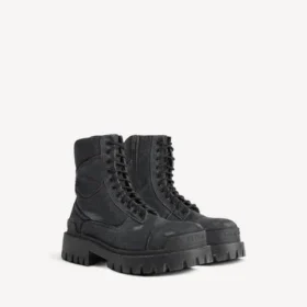 Herren-Combat-Strike-Stiefel in Schwarz