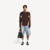 Herren-Denim-Shorts aus gebleichtem Hellblau mit Stay-Press-Effekt Herren-Denim-Shorts aus gebleichtem Hellblau mit Stay-Press-Effekt