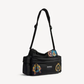 Herren-Explorer-Multipocket-Weekender, klein, in Schwarz/Mehrfarbig