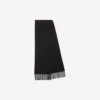 Herren-Fransenschal in Schwarz Herren-Fransenschal in Schwarz