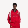 Herren-Fußball-Jacke in Lippenstiftrot Herren-Fußball-Jacke in Lippenstiftrot