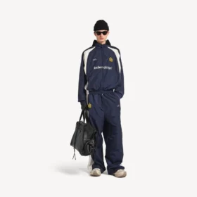 Herren-Fußball-Jacke in Marineblau