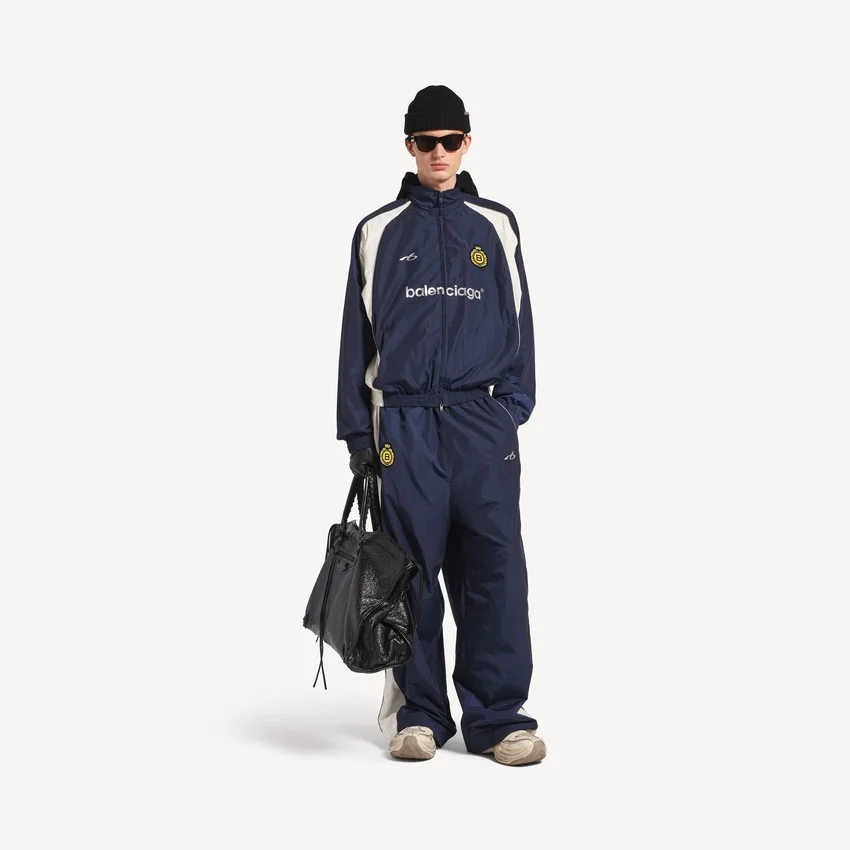 Herren-Fußball-Jacke in Marineblau Herren-Fußball-Jacke in Marineblau