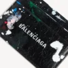 Herren-Geldbörse in Schwarz/Mehrfarbig