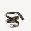 Herren-Gürtel mit D-Ring in Khaki/Grau Herren-Gürtel mit D-Ring in Khaki/Grau