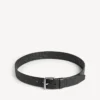 Herren-Gürtel mit geprägtem Logo in Schwarz Herren-Gürtel mit geprägtem Logo in Schwarz