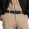 Herren-Gürtel mit geprägtem Logo in Schwarz Herren-Gürtel mit geprägtem Logo in Schwarz
