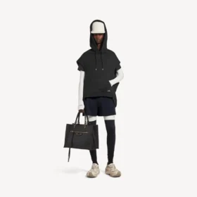 Herren-Hoodie „Bodies“ ohne Ärmel, Regular Fit, in Schwarz