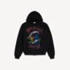 Herren-Hoodie im Vintage-Surfer-Stil mit Reißverschluss in Schwarz Herren-Hoodie im Vintage-Surfer-Stil mit Reißverschluss in Schwarz