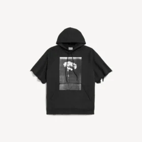 Herren-Hoodie „The Song of the Highest Tower“ mit abgeschnittenen Ärmeln in Schwarz