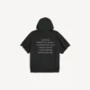 Herren-Hoodie „The Song of the Highest Tower“ mit abgeschnittenen Ärmeln in Schwarz