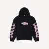 Herren-Hoodie „Wet Brush“ in schwarzer Farbe mit mittlerer Passform