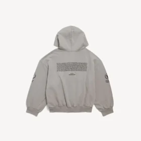 Herren-Hoodie „WFP Regular“ mit Reißverschluss in Balenciaga-Grau