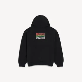 Herren-Hoodies „Bumper Stickers“ in mittlerer Passform, schwarz