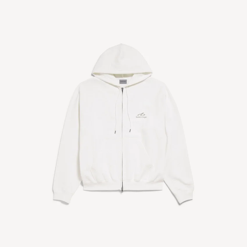 Herren-Hoodies mit Reißverschluss in Weiß Herren-Hoodies mit Reißverschluss in Weiß