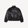 Herren-Jacke in Schwarz/Burgunderrot Herren-Jacke in Schwarz/Burgunderrot