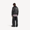 Herren-Jacke in Schwarz/Burgunderrot Herren-Jacke in Schwarz/Burgunderrot