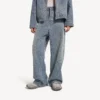 Herren-Jeans im Baggy-Schnitt mit Denim-Stitch-Motiv in Dunkelblau Herren-Jeans im Baggy-Schnitt mit Denim-Stitch-Motiv in Dunkelblau