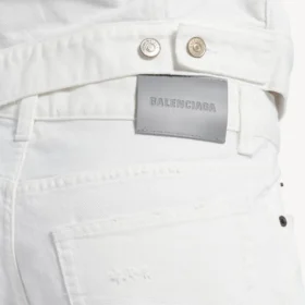 Herren-Jeans in Slim-Fit-Passform in Weiß