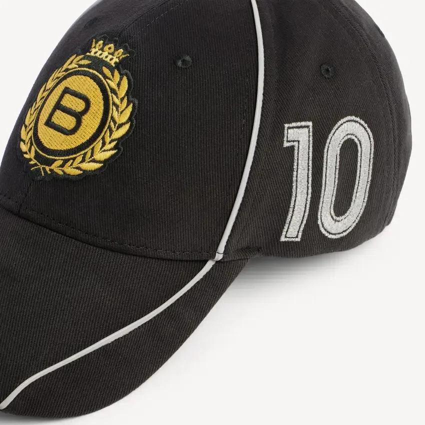 Herren-Kappe mit Marinewappen in Schwarz Herren-Kappe mit Marinewappen in Schwarz