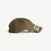 Herren-Kappe mit Masking-Tape-Motiv in Khaki