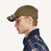 Herren-Kappe mit Masking-Tape-Motiv in Khaki
