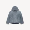 Herren-Kapuzenjacke aus Denim mit Stickerei in Dunkelblau Herren-Kapuzenjacke aus Denim mit Stickerei in Dunkelblau