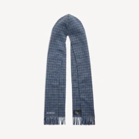 Herren-Kapuzenschal in Blau
