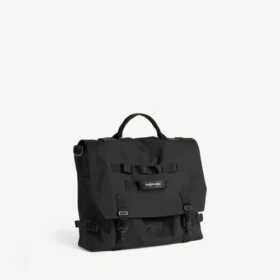 Herren-Messenger-Tasche im Army-Stil in Schwarz