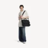 Herren-Messenger-Tasche im Army-Stil in Schwarz Herren-Messenger-Tasche im Army-Stil in Schwarz