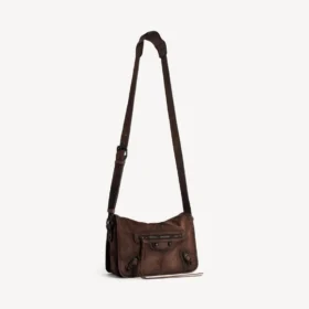 Herren-Messenger-Tasche „Le City“ mit Klappe, klein, in Hell-Espresso